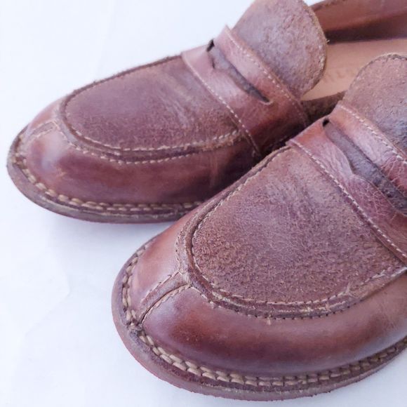 Bed Stu Reina Tan Rustic Cobbler Brown Leather Loafers Women's Sz 7 - Picture 12 of 16